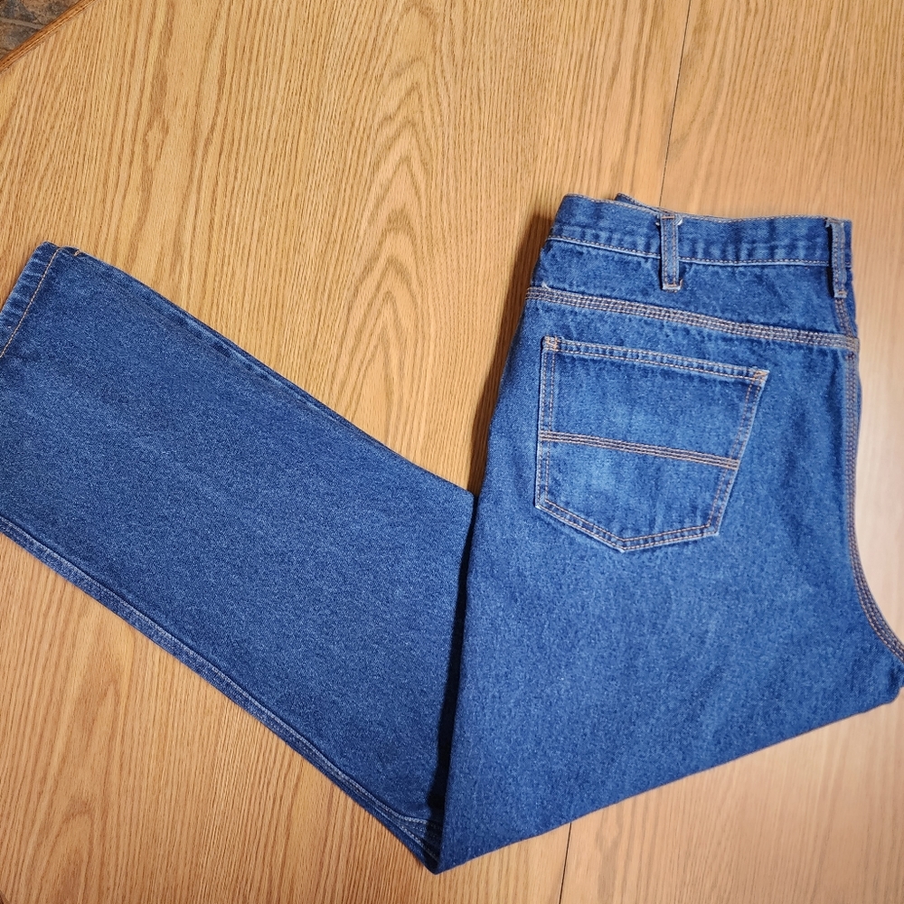 Mission Ridge Denim Jeans Men Sz 36x32 Relaxed Staight-leg (34x30)